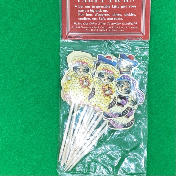 Vintage Kitten Party Toothpicks! 🧶 - Picture 7 of 11